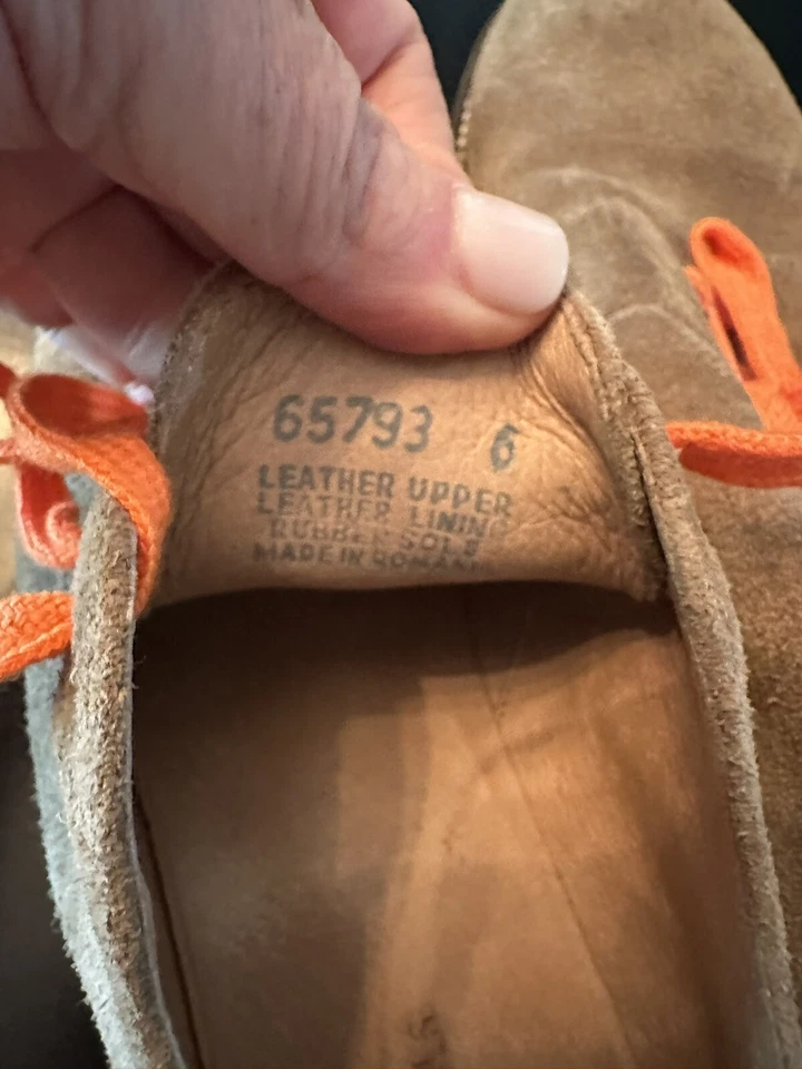 Crewcuts J. Zapatos Oxford de gamuza con suela de goma en contraste para niños talla 6 juveniles Foto 4 de 4