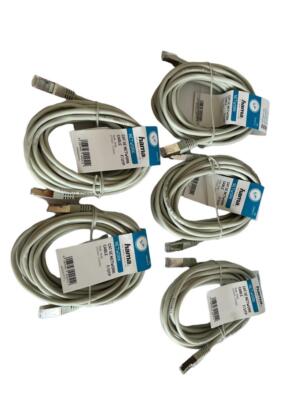 Hama 5m Network Cable Cat5e STP Lan Lead Patch Lead Cat 5e Gigabit Ethernet