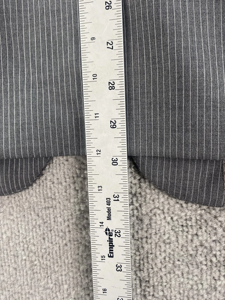 Chaqueta Traje Saks Fifth Avenue 42 R Gris Lana Rayas Ermenegildo Zegna Italia Foto 3 de 4
