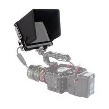 Nitze Cage w Sunshade/HDMI n USB C Cable Clamp fr Blackmagic Video Assist 7" 12G