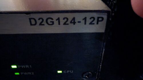 Extreme D2G124-12P Ethernet Switch *LOT OF 2* Plus Shelf  - Photo 1/6