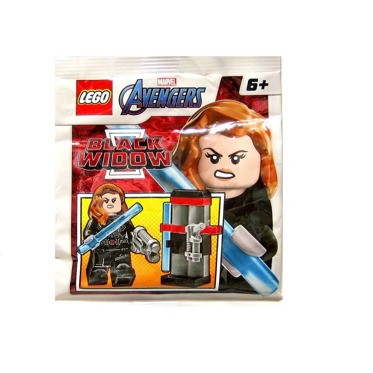LEGO Marvel Super Heroes Black Widow Minifigure Foil Pack Set