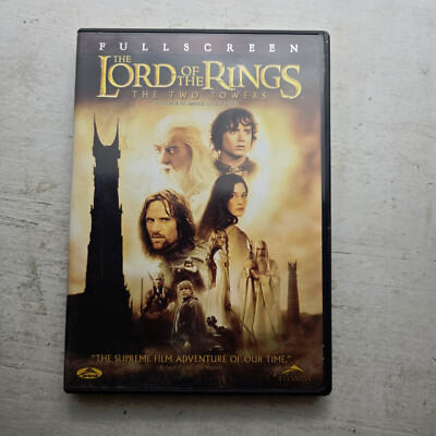 The Lord of the Rings: The Two Towers (DVD, Full Screen 2 Disc)