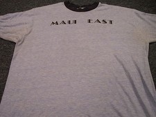 VINTAGE 70'S MAUI EAST BLUE T-SHIRT SIZE L