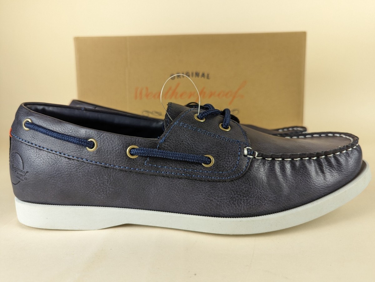 Weatherproof Vintage Men’s Benny Boat Shoes, Navy Size 11M New in Box Retail $75 71coCeWyJaL._AC_UY900_.jpg main image 3