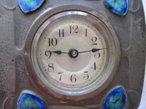 Archibald Knox Pewter Liberty Co Clock Estate of Adolph Green & Phyllis Newman - Picture 10 of 11