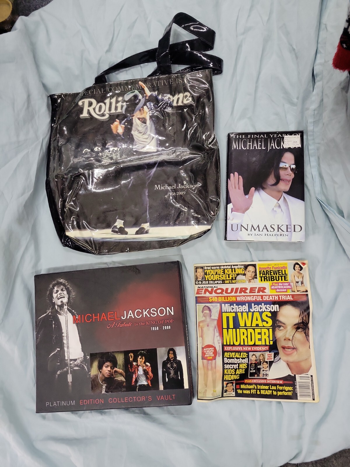 Michael Jackson Tote Bag, UNMASKED BOOK, COLLECTORS V… Gem