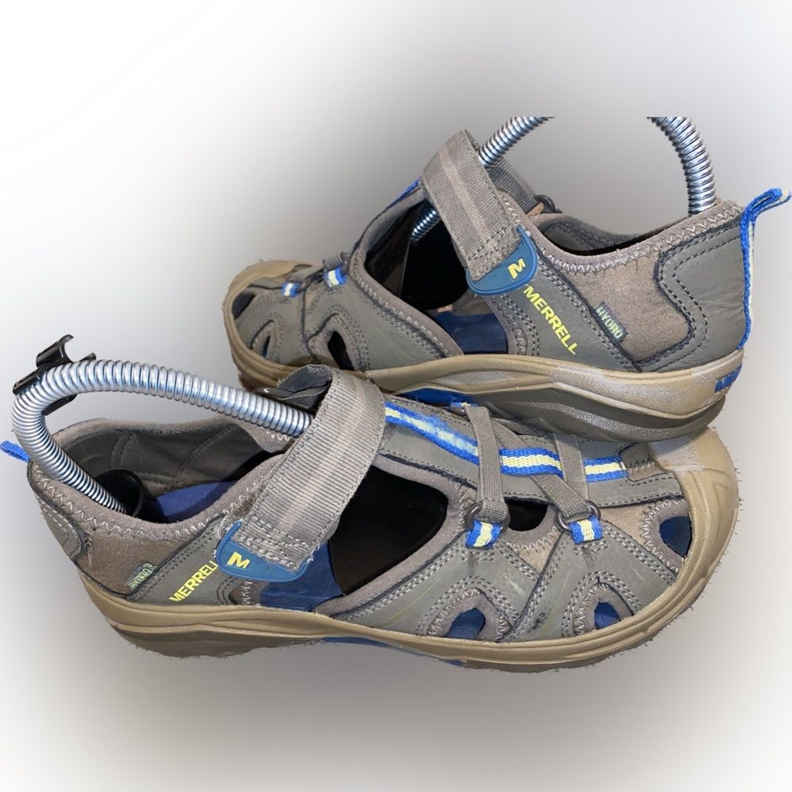 Merrell Big Sandalo Idro Bambino Blu Marrone Ragazzo Unisex Taglia 6