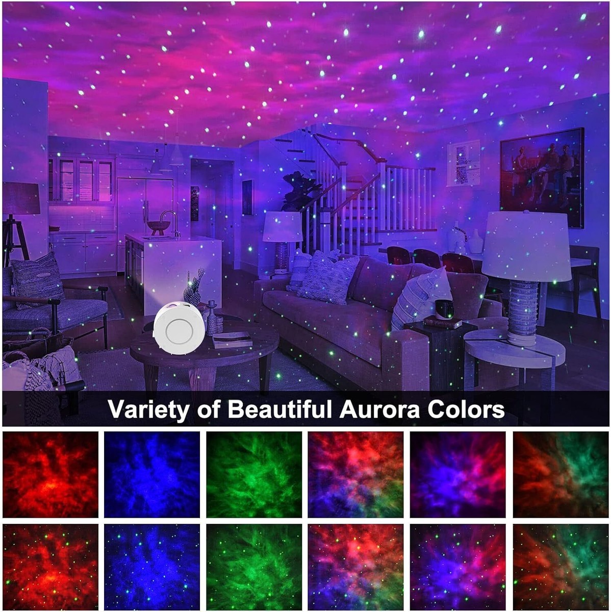 Smart Star Projektor, Panamalar WiFi Galaxy Projektor Mit LED