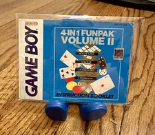 4 in 1 Funpak Volume II 2 Original Nintendo Gameboy Instruction Manual Only