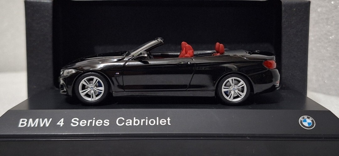 BMW 4 Series 435i Cabriolet (F33) 2014 Black 1:43 Paragon