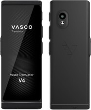 Vasco Translator V4 108 Languages 200 Countries Lifetime Free Data Black Onyx