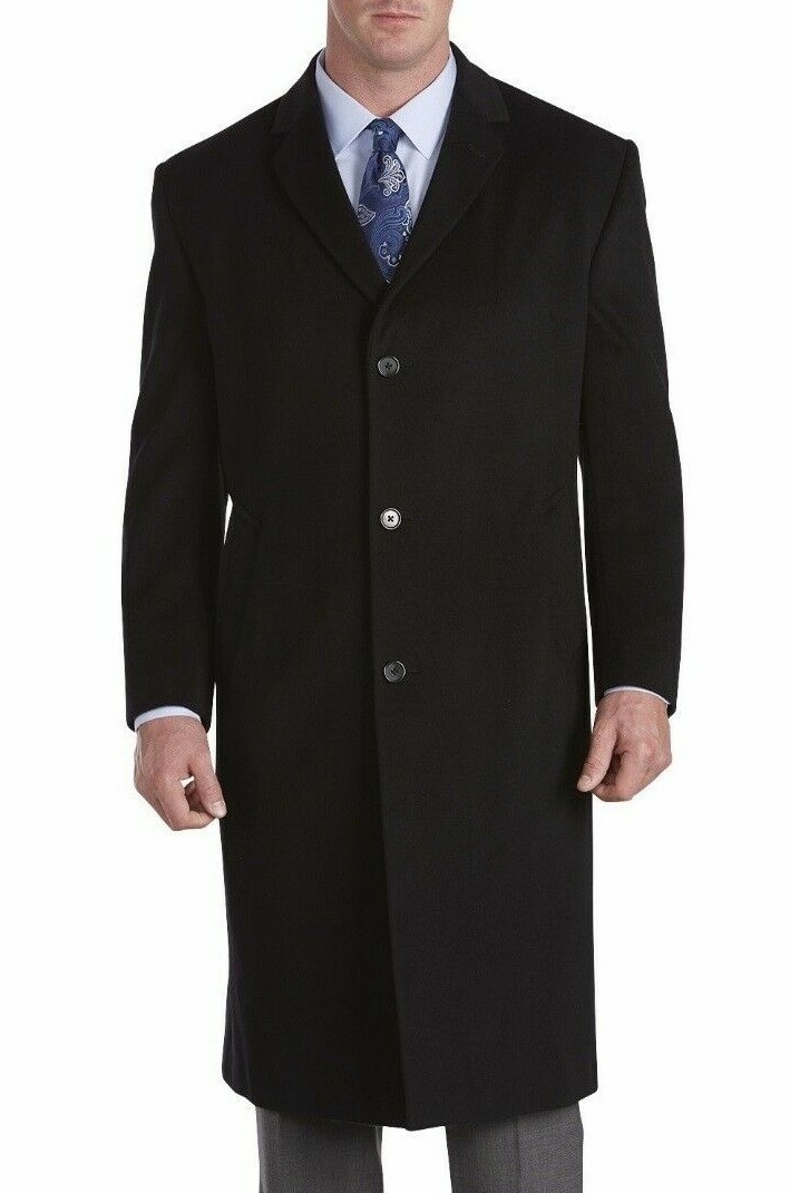NWT - JEAN-PAUL GERMAIN Men's 'SANDER' Black OVER COAT | eBay