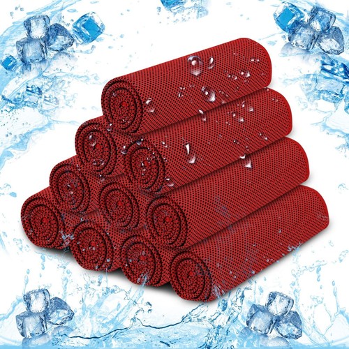 10* Microfiber Ice Towel Cooling Cold Towel for Neck Face Breathable Chilly Towe - Picture 13 of 22