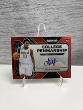 ADAM FLAGLER 2023 Prizm Draft Picks College Penmanship #CP-ADF RED /149 AUTO!