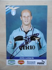 Attilio Lombardo "Lazio" Autogramm signed 11x16 cm Postkarte