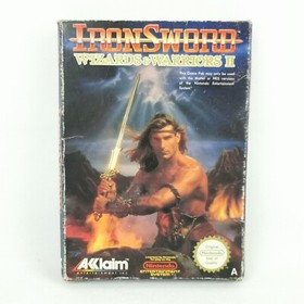Iron Sword Wizards & Warriors 2 NES Nintendo Boxed No Manual PAL