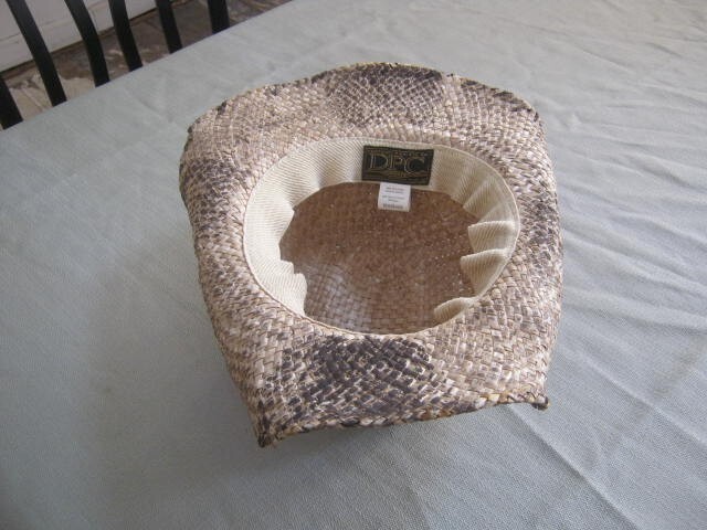 Dorfman Pacific Co DPC Authentic Handmade Headwear, 100% Seagrass Cowboy Hat