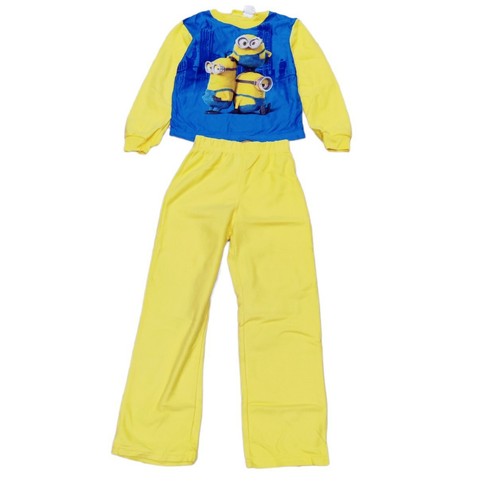 Despicable Me 2 Minions Minion Boys 2 Piece Flannel Pajamas Sz 10-12 - Picture 2 of 12