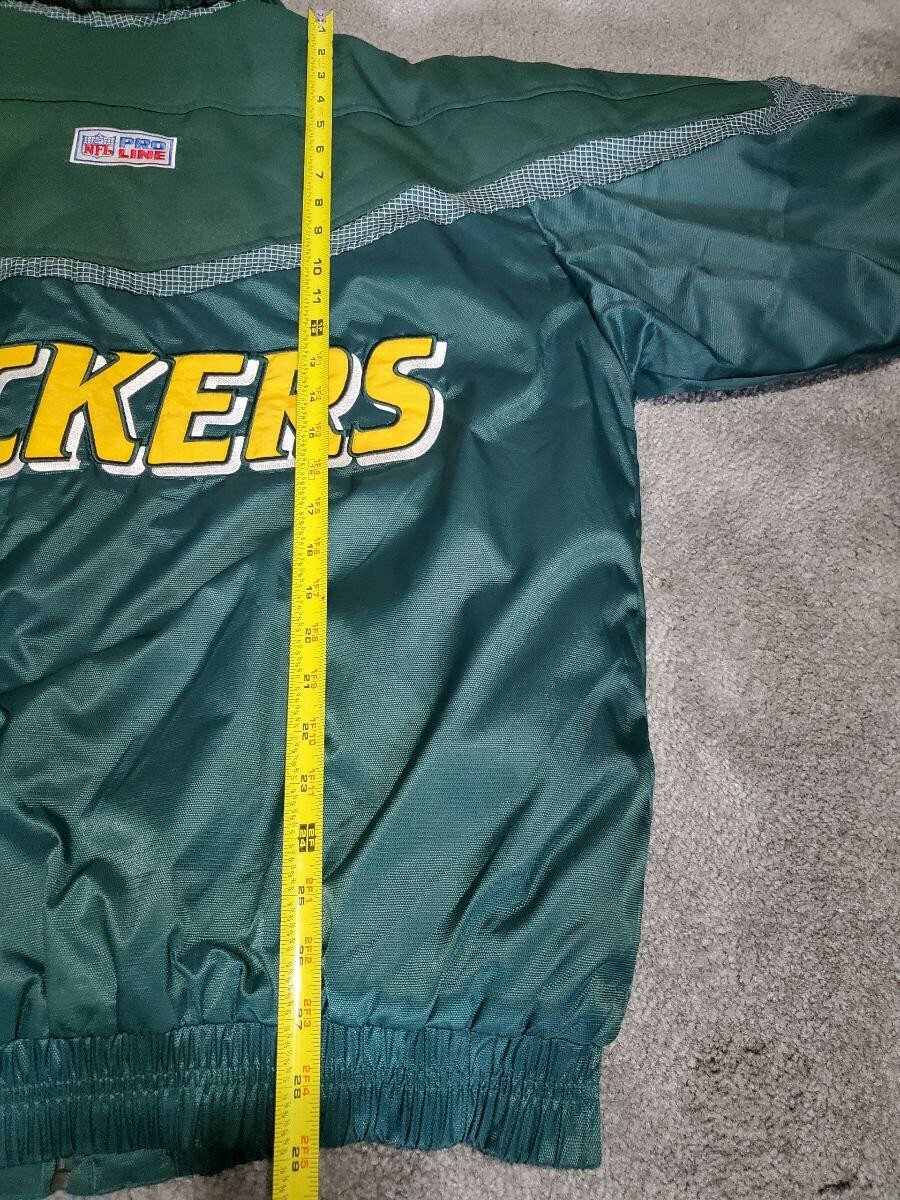 Vintage Green Bay Packers Logo Athletic Pro Line Jacket Coat Green