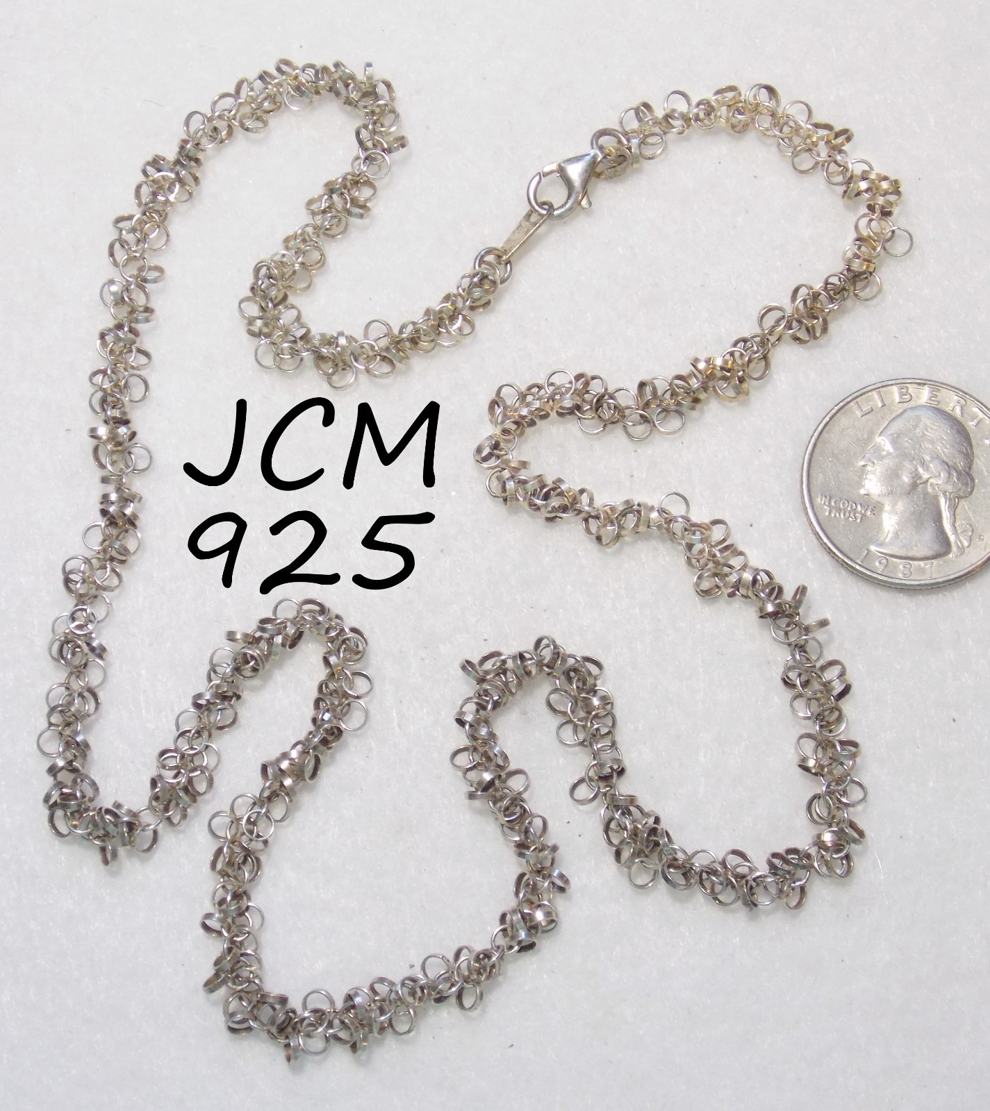 Unusual Signed JCM Jacmel Mauritius 925 Sterling Silver Ring Cluster