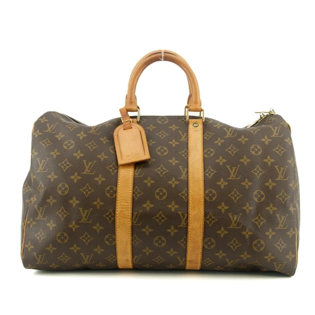 EBAY LIVE Louis Vuitton Monogram Canvas Brown Keepall 45 Boston Bag #6027