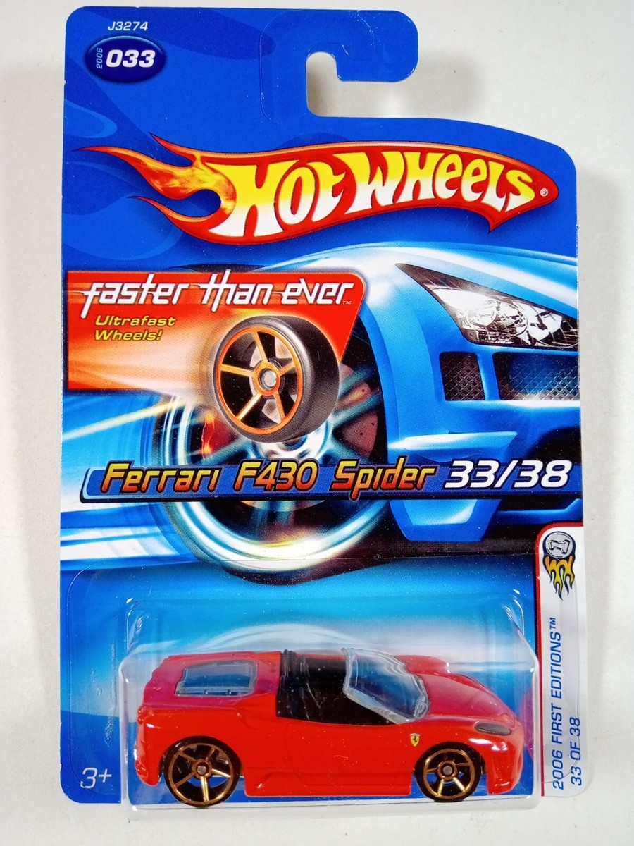 2006 Hot Wheels First Editions #033 Ferrari F430 Spider FTE Faster 