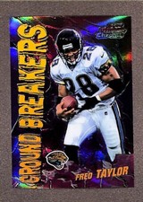 2000 Bowman Chrome #GB4 Fred Taylor Ground Breakers Refractor Parallel Jaguars