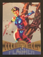 1995 MARVEL METAL #112 PSYLOCKE SILVER FLASHER PARALLEL INSERT CARD NM/M