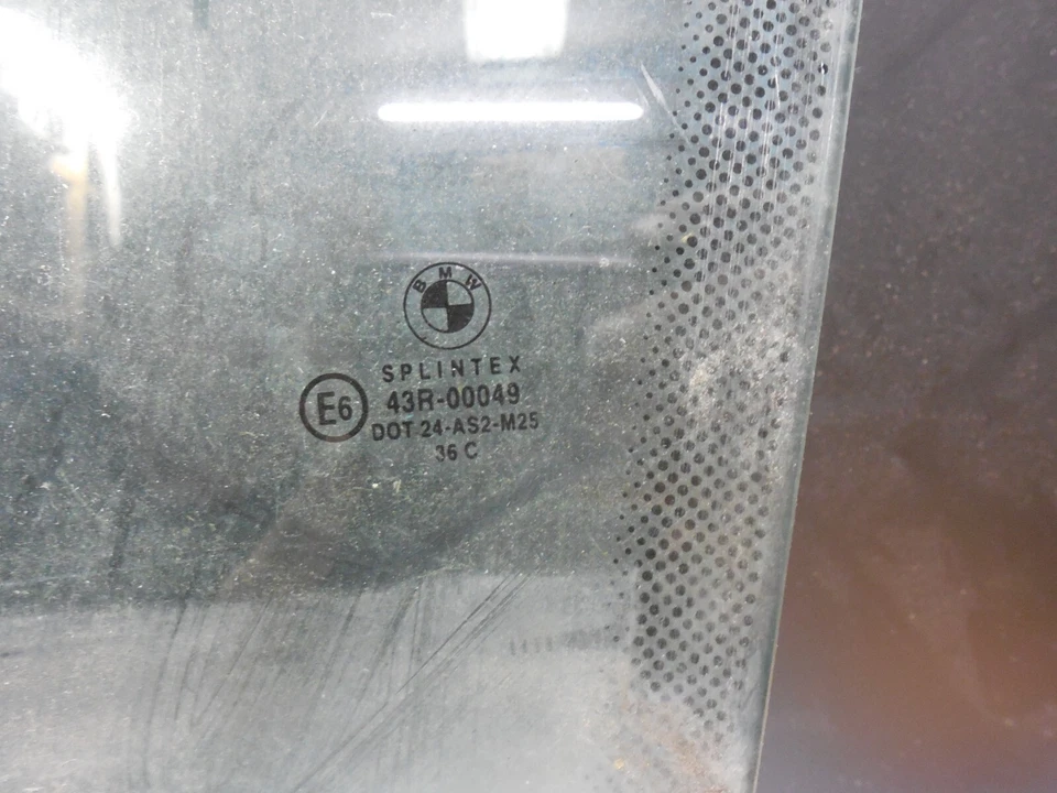 Front Left Convertible Window Door Glass 43R-00049 1998' BMW E36 328i 325i - Image 4 of 4