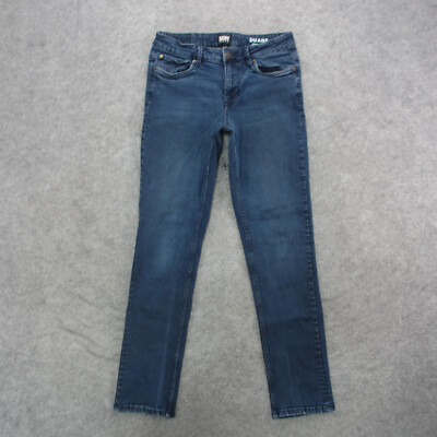DKNY Jeans Men's 32x34 Blue Dark Wash Straight Leg Jeans