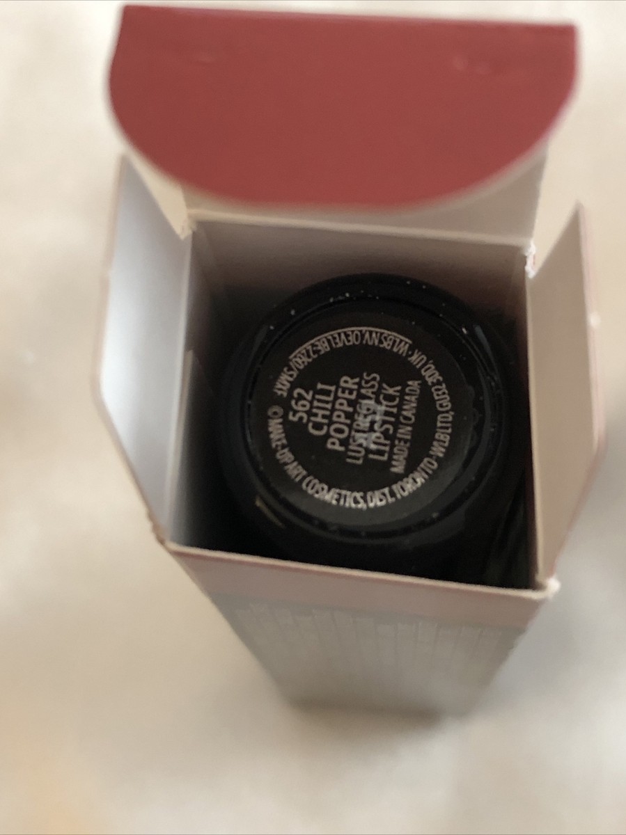 MAC Lustreglass Lipstick Shade 562 Chili Popper 3g NIB | eBay