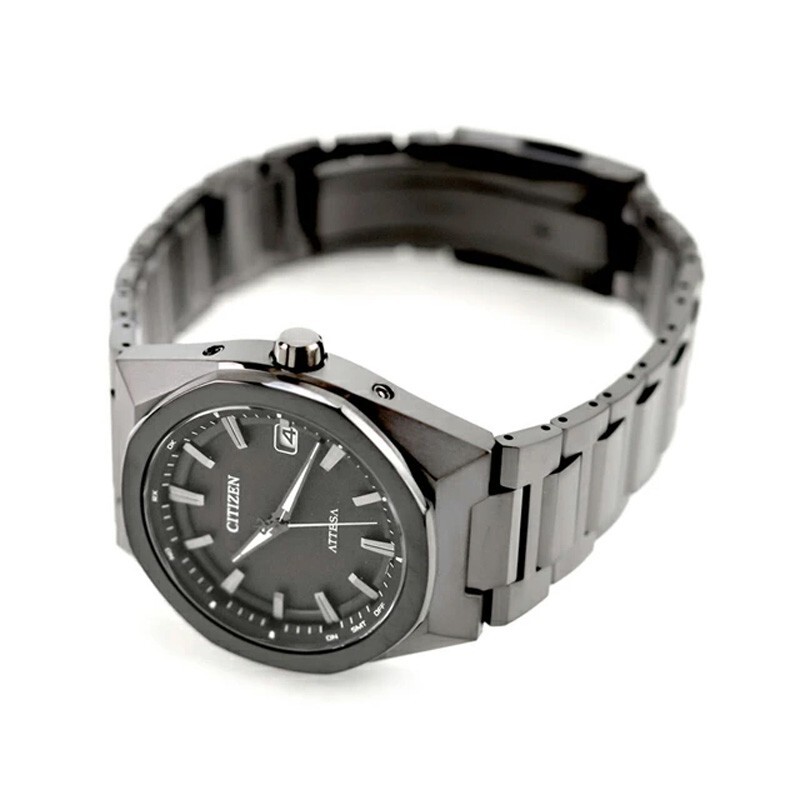 Citizen Attesa CB3045-61E ACT Line Eco-Drive Black Titanium Radio