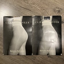 French Cut Banana Republic Vintage Classic Sheer Black  Cafe Medium Hosiery