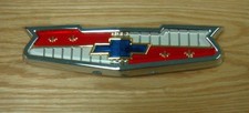 1956 Chevy Hood Emblem Assembly With Hardware 8 Cylinder New Usa Made 
