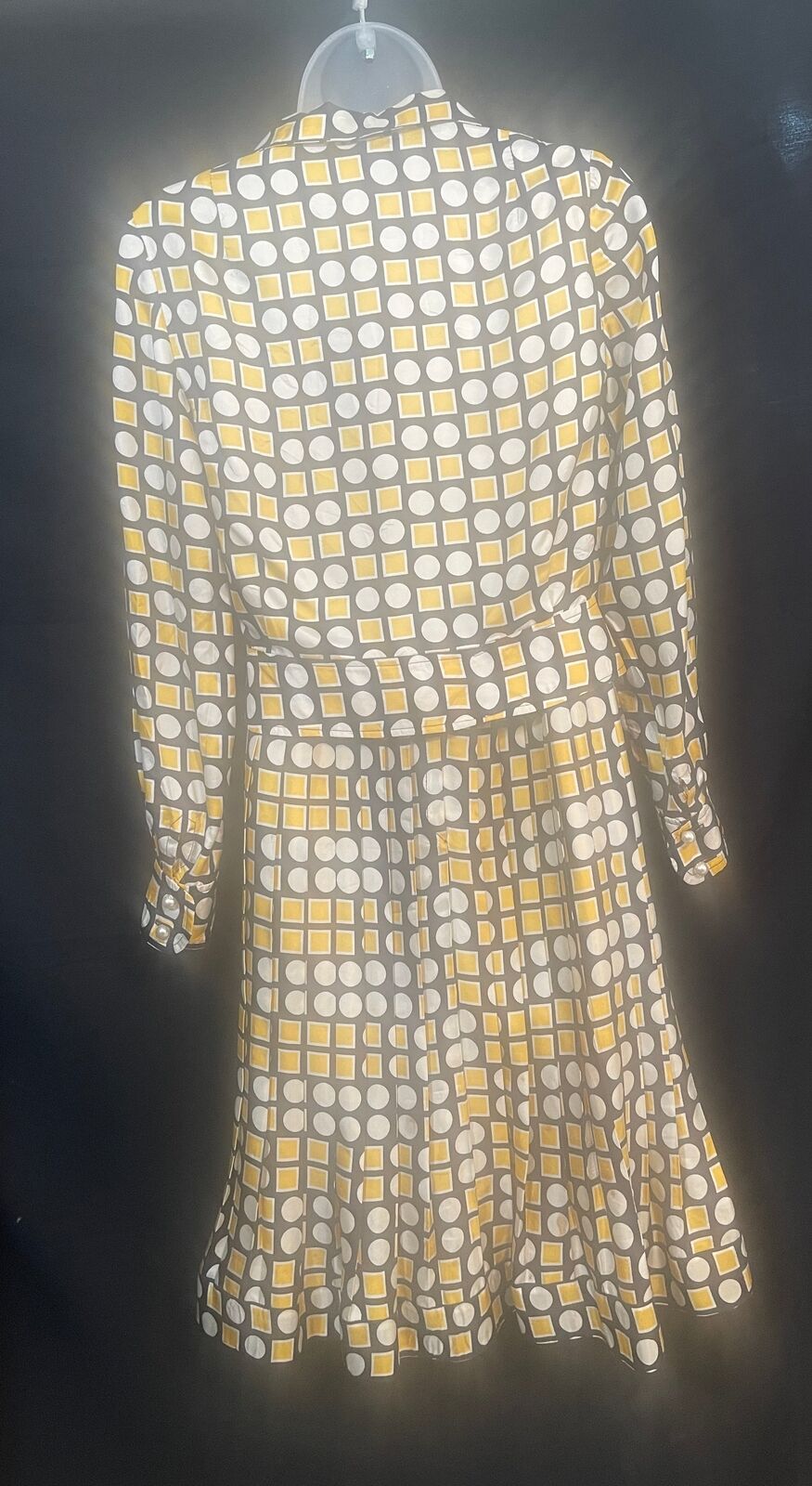 1970s OPTIC Print Dress & Jacket PARIS LABEL - image 6