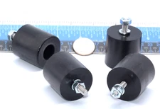 1 1/2" x 1 1/2" HD XL Rubber Feet  Bumpers Includes 1/4" Hardware  4 per Package