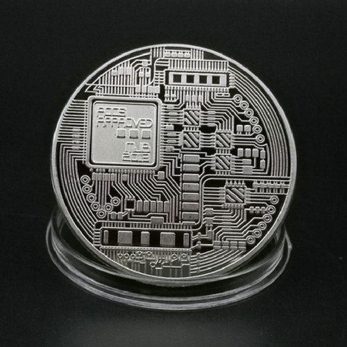 MONEDA PLATA - CONMEMORATIVA BITCOIN - SILVER COINS - Imagen 6 de 6