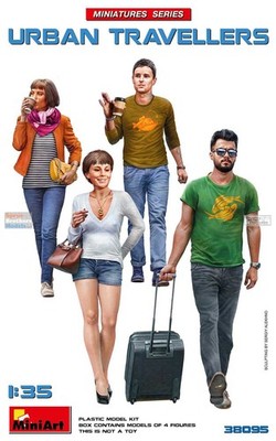 MIA38095 1:35 MiniArt Modern Urban Travellers Figure Set