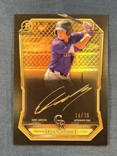 2026 Bowman Ethan Holliday /15 Gold Ink Autograph #CPA-EH Rockies