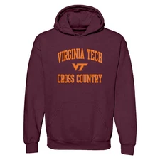 Virginia Tech Arch Logo Cross Country Hoodie - Maroon