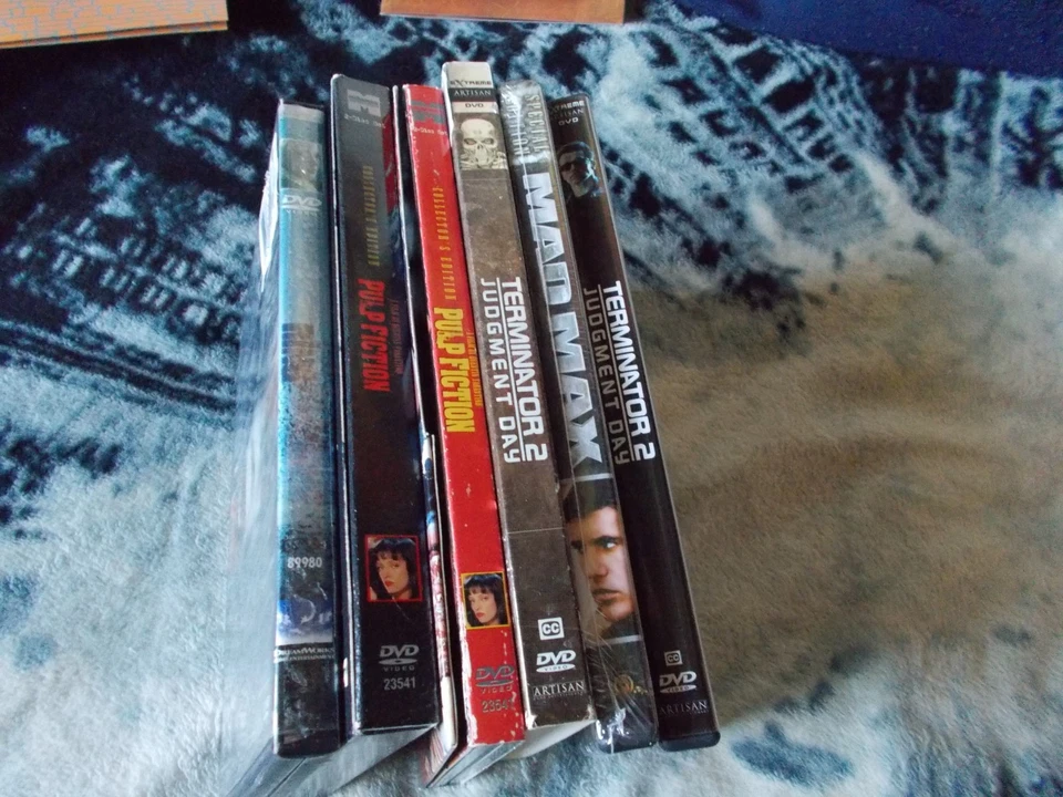 6 DVD LOT: 1 NEW- Pulp Fiction, Mad Max, Terminator 2, rare collector's editions - Image 3 of 4