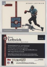 2005 Topps Pristine Personal Pieces Relics Common /1000 Byron Leftwich #PPC-BL