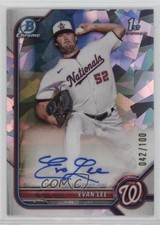 2022 Bowman Chrome Prospect Atomic Refractor 42/100 Evan Lee #CPA-EL Auto 14mx