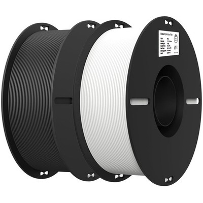 2kg Black & White PLA Filament Bundle for 3D Printing