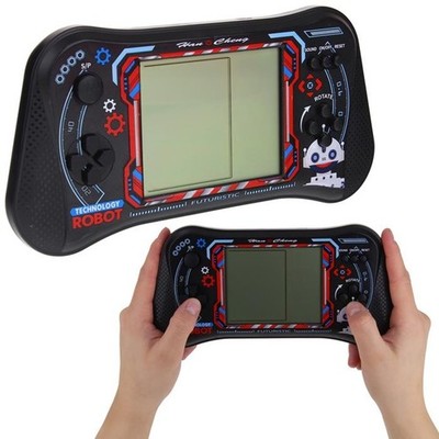 Elektronisches Arcade-Spielzeug für Kinder Tetris-Konsole mit Sound - Schwarz