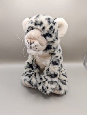 RARE Wild Republic Plush Snow Leopard Jaguar Cat Stuffed Animal K&M Int. 12''