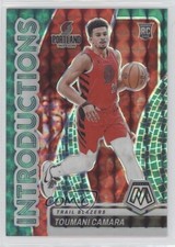 2023-24 Panini Mosaic Introductions Teal Prizm 53/75 Toumani Camara #15 13hf