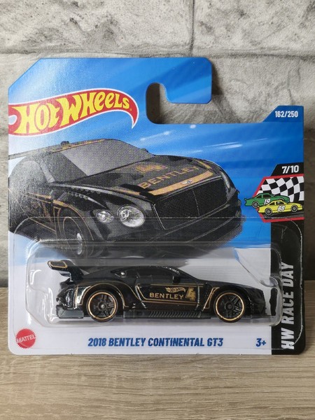 Hot Wheels 2018 Bentley Continental GT3, 2025, Hw Race Day, 162/250, Neu & Ovp-image