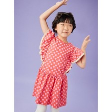 Tea Collection Girls' Crochet Trim Ruffle Dress Size 8